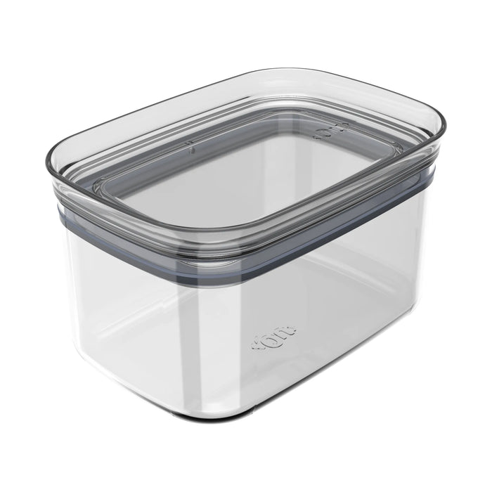 Organizador Hermetico Block Rectangular 0,65L de plástico transparente con tapa hermética
