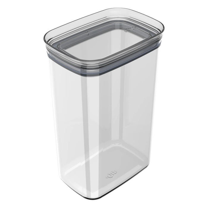 Organizador Hermetico Block Rectangular 2,3L de plástico transparente con tapa hermética