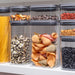 Organizadores Herméticos Block apilables para cocina, ideales para almacenar alimentos secos en recipientes transparentes con tapa