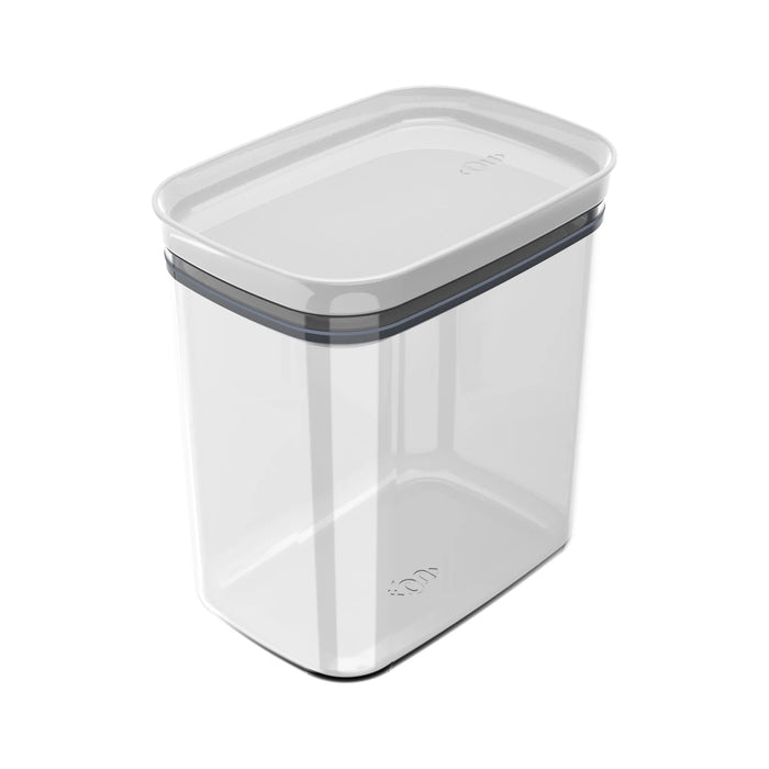 Organizador Hermetico Block Rectangular 1,5L de plástico transparente con tapa hermética