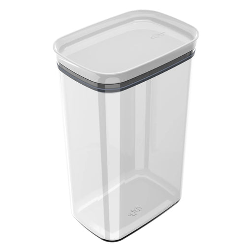 Organizador Hermetico Block Rectangular 2,3L de plástico transparente con tapa hermética
