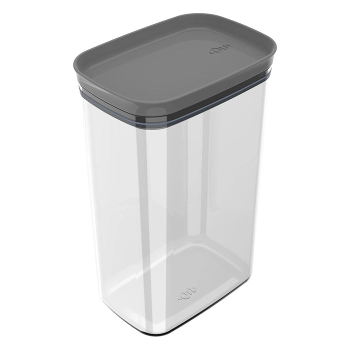 Organizador Hermetico Block Rectangular 2,3L de plástico transparente con tapa hermética