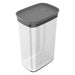 Organizador Hermetico Block Rectangular 2,3L de plástico transparente con tapa hermética